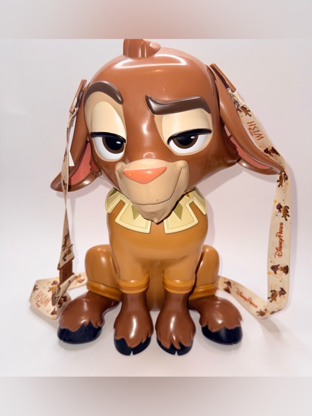Disney Parks Wish Popcorn Bucket Asha's Goat Valentino With Lanyard